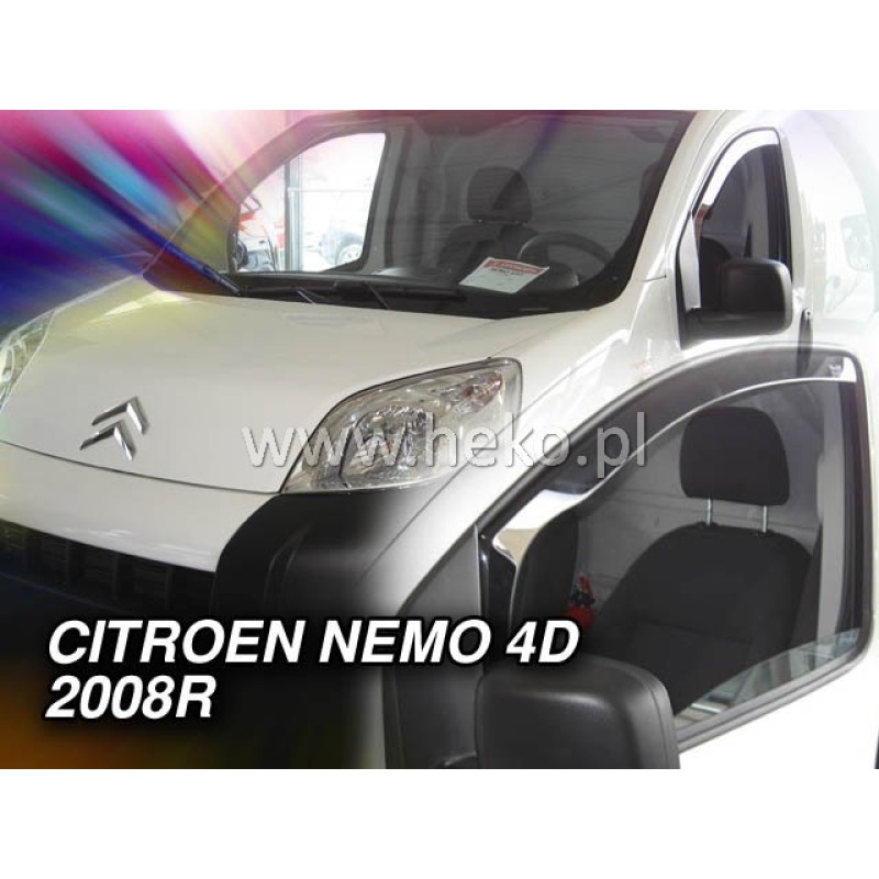Ανεμοθραύστες Citroen Nemo / Fiat Fiorino / Qubo / Peugeot Bipper (2007-2017) 2 τμχ. εμπρός, Heko