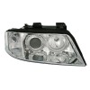 Φανάρια εμπρός Audi A6 (2001-2003) angel eyes - εργοστασιακά xenon - chrome , χωρίς λάμπες (D2S/Η7) - σετ 2τμχ.