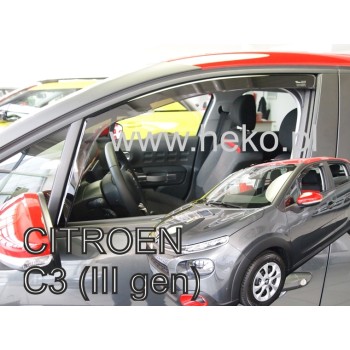 Ανεμοθραύστες Citroen C3 III (2016-2024) 5 πορτο - 2 τμχ. εμπρός, Heko