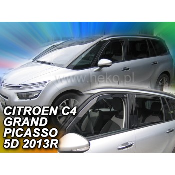 Ανεμοθραύστες Citroen C4 Grand Picasso (2013-2021) 5 πορτο - 4 τμχ. εμπρός και πίσω, Heko