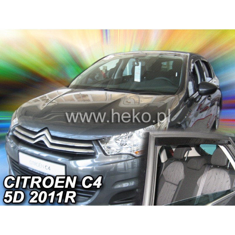 Ανεμοθραύστες Citroen C4 II (2010-2017) 5 πορτο - 4 τμχ. εμπρός και πίσω, Heko