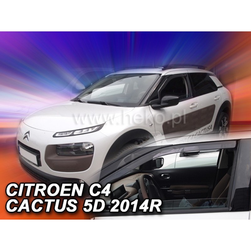 Ανεμοθραύστες Citroen C4 Cactus (2014-2020) 5 πορτο - 2 τμχ. εμπρός, Heko