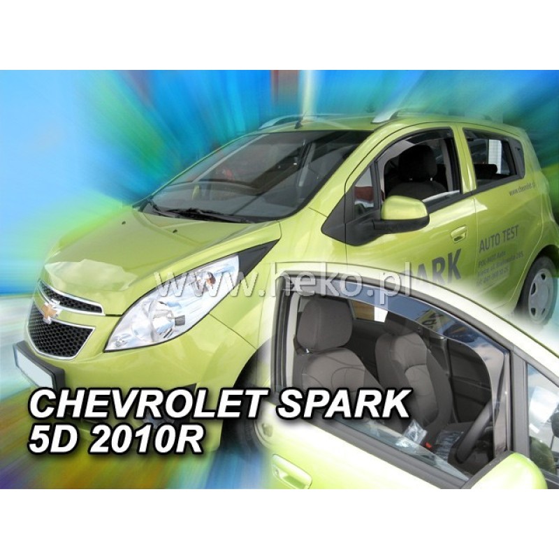 Ανεμοθραύστες Chevrolet Spark III (2009-2022) 5 πορτο - 2 τμχ. εμπρός, Heko