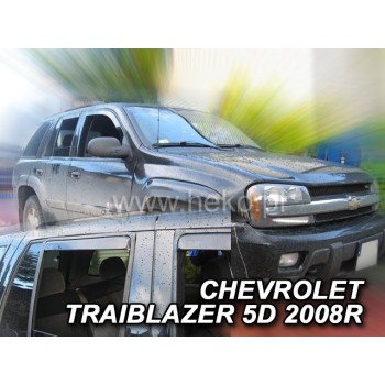 Ανεμοθραύστες Chevrolet Trailblazer (2002-2009) 5 πορτο - 4 τμχ. εμπρός και πίσω, Heko