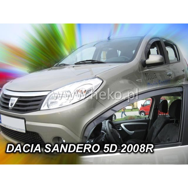 Ανεμοθραύστες Dacia Logan I (2004-2013) sedan - 4 τμχ. εμπρός και πίσω, Heko