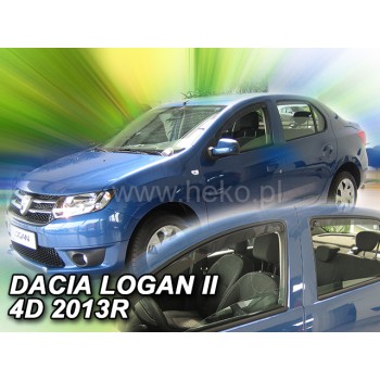 Ανεμοθραύστες Dacia Logan II (2013-2020) sedan - 4 τμχ. εμπρός και πίσω, Heko Ανεμοθραύστες Dacia Logan II (2013-2020) sedan - 4 τμχ. εμπρός και πίσω, Heko