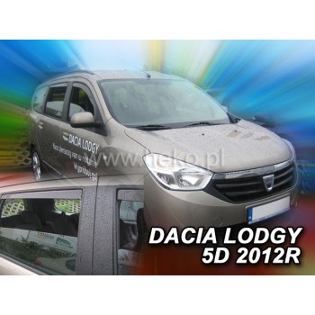 Ανεμοθραύστες Dacia Lodgy (2012-2021) 5 πορτο - 4 τμχ. εμπρός και πίσω, Heko