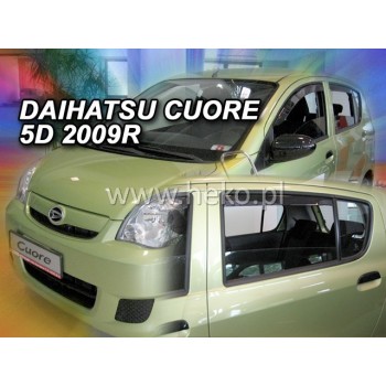 Ανεμοθραύστες Daihatsu Coure VII (2007+) 5 πορτο - 4 τμχ. εμπρός και πίσω, Heko