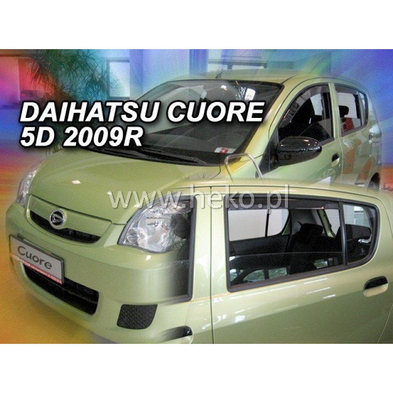 Ανεμοθραύστες Daihatsu Coure VII (2007+) 5 πορτο - 4 τμχ. εμπρός και πίσω, Heko