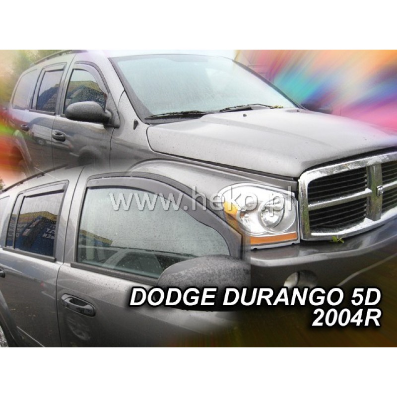 Ανεμοθραύστες Dodge Durango (2004-2010) 5 πορτο - 4 τμχ. εμπρός και πίσω, Heko