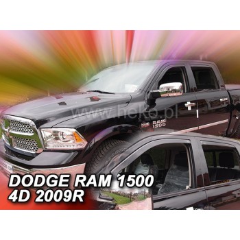 Ανεμοθραύστες Dodge Ram 1500 (2009-2018) 4 πορτο μήκος των πισινών 68cm- 4 τμχ. εμπρός και πίσω, Heko