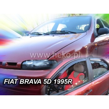 Ανεμοθραύστες Fiat Marea Weekend (1996-2007) 5 πορτο - 4 τμχ. εμπρός και πίσω, Heko
