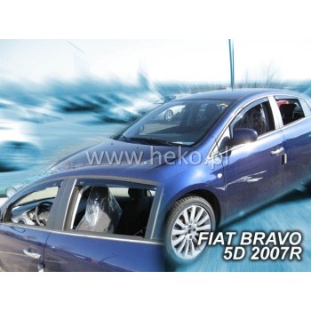 Ανεμοθραύστες Fiat Bravo (2009-2016) 5 πορτο - 4 τμχ. εμπρός και πίσω, Heko