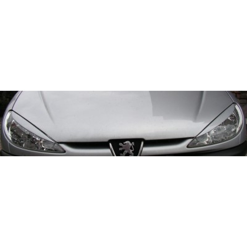 Φρυδάκια φαναριών Peugeot 206 - μαύρα