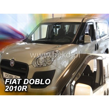 Ανεμοθραύστες Fiat Doblo II (2011-2018) 5 πορτο - 4 τμχ. εμπρός και πίσω, Heko