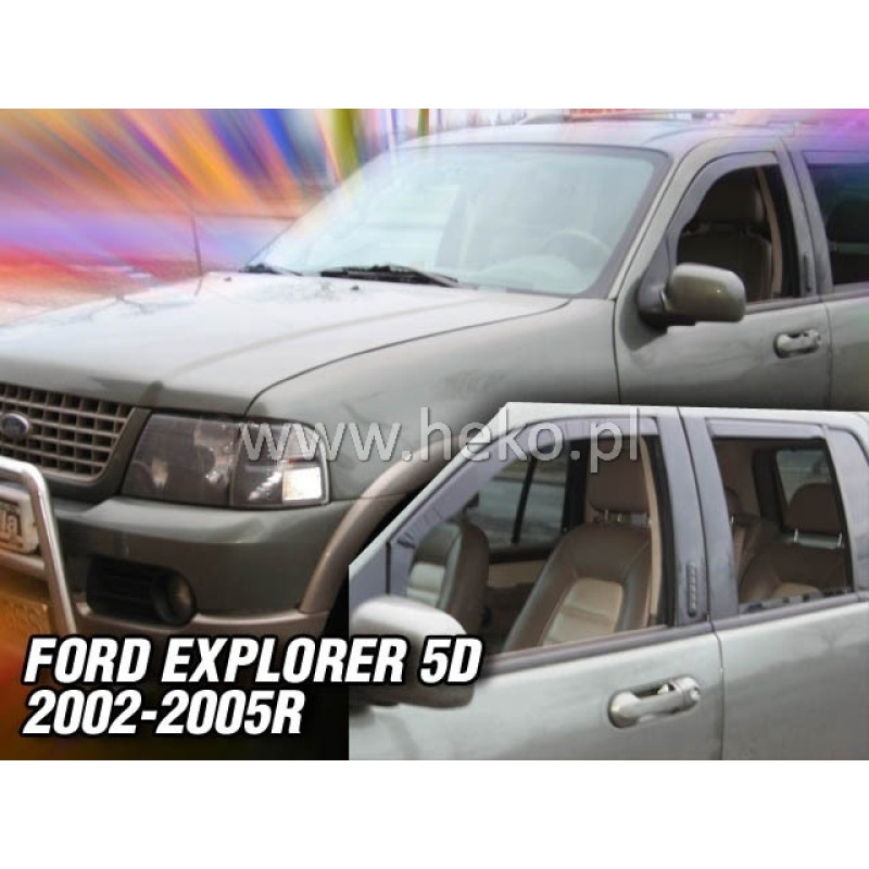 Ανεμοθραύστες Ford Explorer III (2000-2005) 5 πορτο - 2 τμχ. εμπρός, Heko