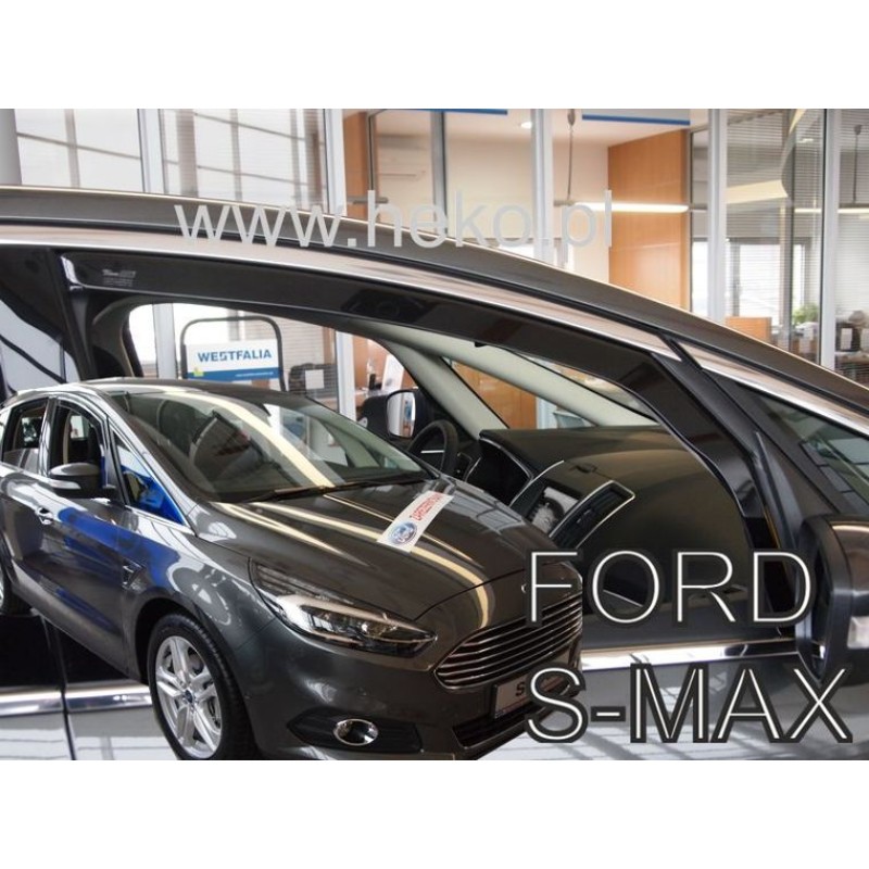 Ανεμοθραύστες Ford S-Max II (2014-2023) 5 πορτο - 2 τμχ. εμπρός, Heko