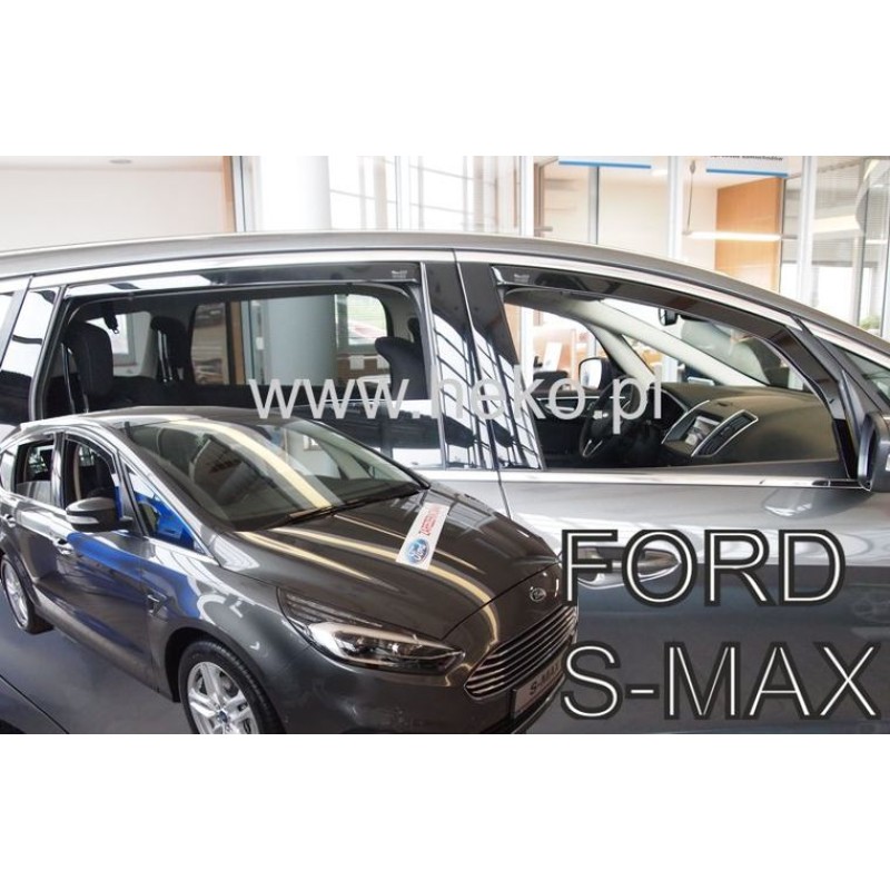 Ανεμοθραύστες Ford S-Max II (2014-2023) 5 πορτο - 4 τμχ. εμπρός και πίσω, Heko