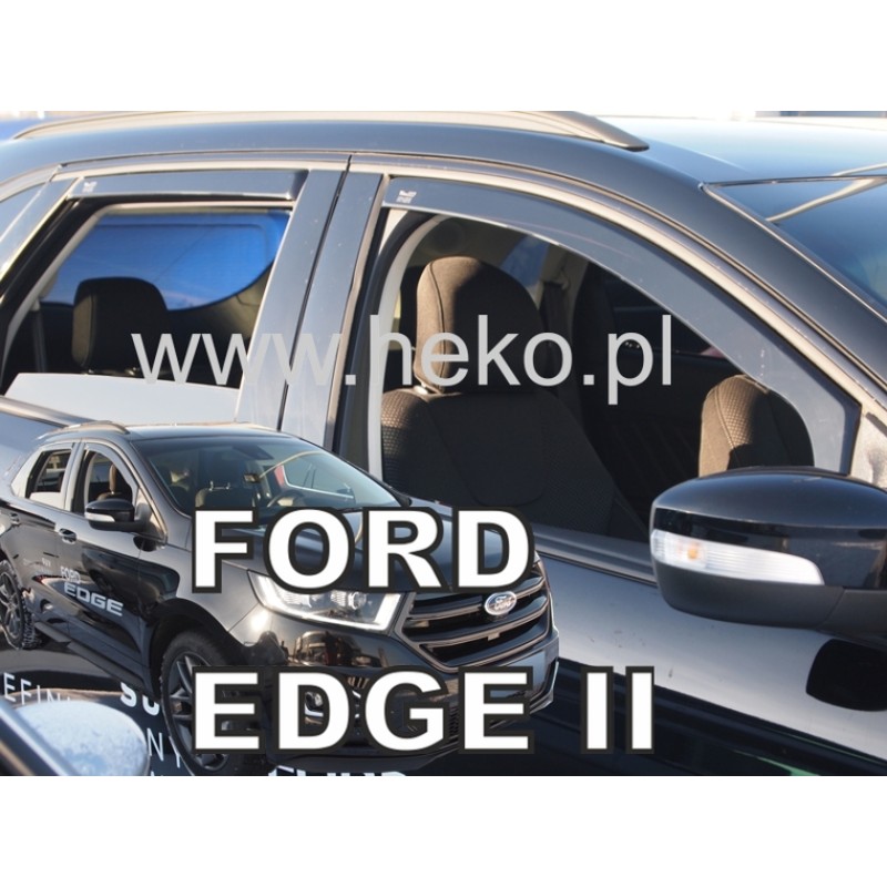 Ανεμοθραύστες Ford Edge II (2014-2023) 5 πορτο - 4 τμχ. εμπρός και πίσω, Heko