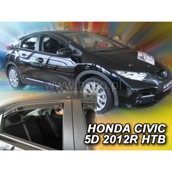 Ανεμοθραύστες Honda Civic IX (2012-2016) 5 πορτο - 4 τμχ. εμπρός και πίσω, Heko Ανεμοθραύστες Honda Civic IX (2012-2016) 5 πορτο - 4 τμχ. εμπρός και πίσω, Heko