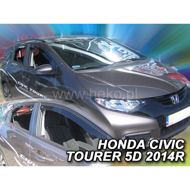 Ανεμοθραύστες Honda Civic Tourer (2012-2016) combi - 4 τμχ. εμπρός και πίσω, Heko