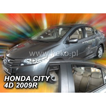 Ανεμοθραύστες Honda City (2008-2013) sedan - 4 τμχ. εμπρός και πίσω, Heko
