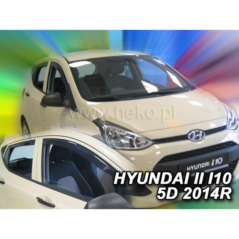 Ανεμοθραύστες Hyundai i10 (2014-2019) 5 πορτο - 4 τμχ. εμπρός και πίσω, Heko