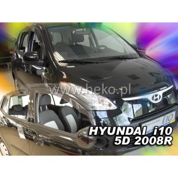 Ανεμοθραύστες Hyundai i10 (2007-2013) 5 πορτο - 2 τμχ. εμπρός, Heko