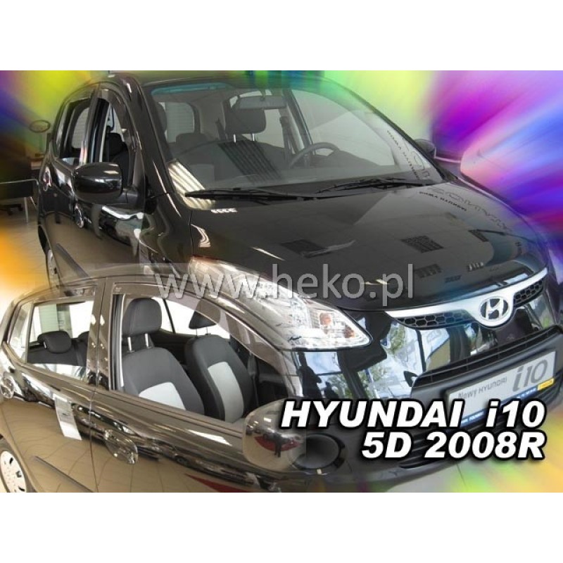 Ανεμοθραύστες Hyundai i10 (2007-2013) 5 πορτο - 2 τμχ. εμπρός, Heko