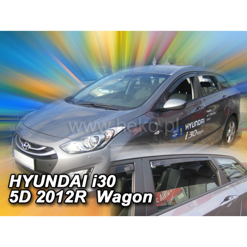 Ανεμοθραύστες Hyundai i30 (2012-2017) combi - 4 τμχ. εμπρός και πίσω, Heko