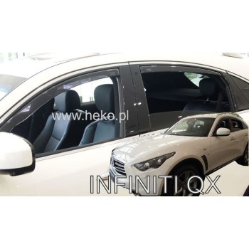 Ανεμοθραύστες Infiniti FX/QX (2008-2017) 5 πορτο - 4 τμχ. εμπρός και πίσω, Heko Ανεμοθραύστες Infiniti FX/QX (2008-2017) 5 πορτο - 4 τμχ. εμπρός και πίσω, Heko