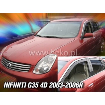 Ανεμοθραύστες Infiniti G-35 (2003-2006) sedan - 4 τμχ. εμπρός και πίσω, Heko Ανεμοθραύστες Infiniti G-35 (2003-2006) sedan - 4 τμχ. εμπρός και πίσω, Heko