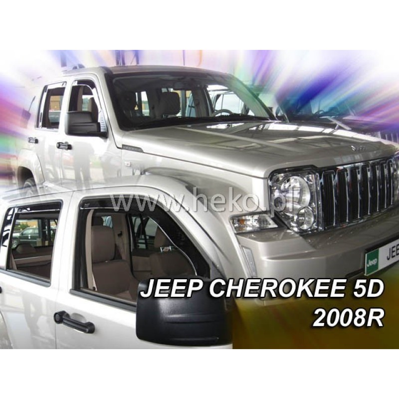 Ανεμοθραύστες Jeep Cherokee (1984-1997) 5 πορτο - 4 τμχ. εμπρός και πίσω, Heko