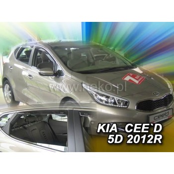 Ανεμοθραύστες Kia Ceed (2012-2018) 5 πορτο - 4 τμχ. εμπρός και πίσω, Heko Ανεμοθραύστες Kia Ceed (2012-2018) 5 πορτο - 4 τμχ. εμπρός και πίσω, Heko