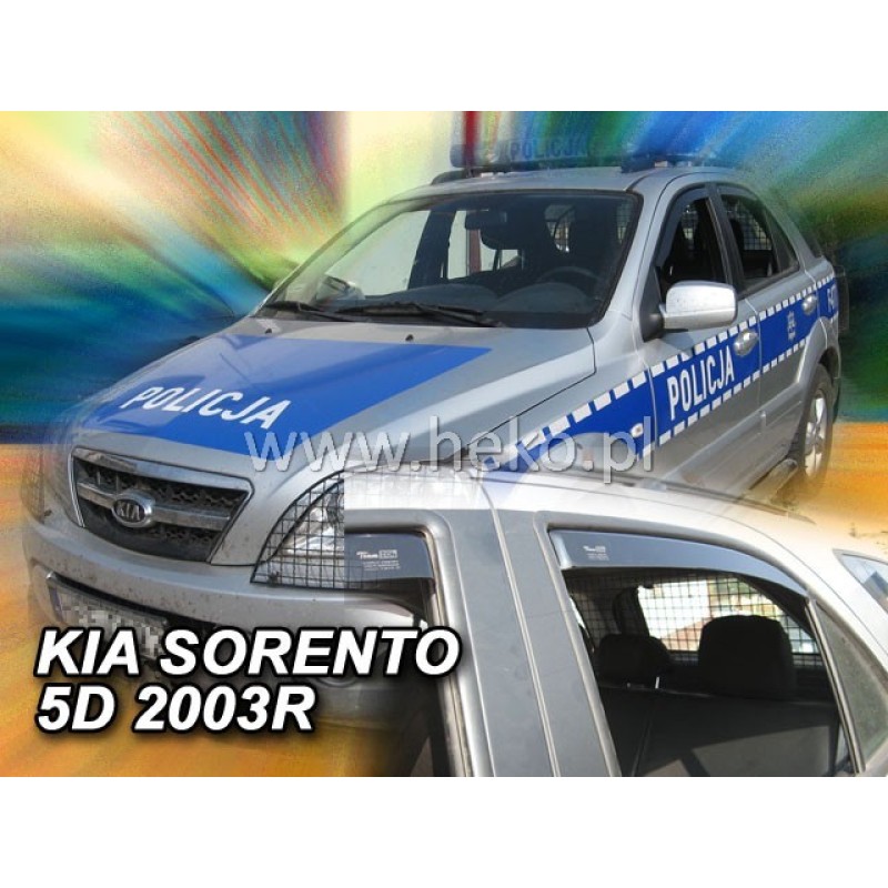 Ανεμοθραύστες Kia Sorento (2002-2009) 5 πορτο - 4 τμχ. εμπρός και πίσω, Heko