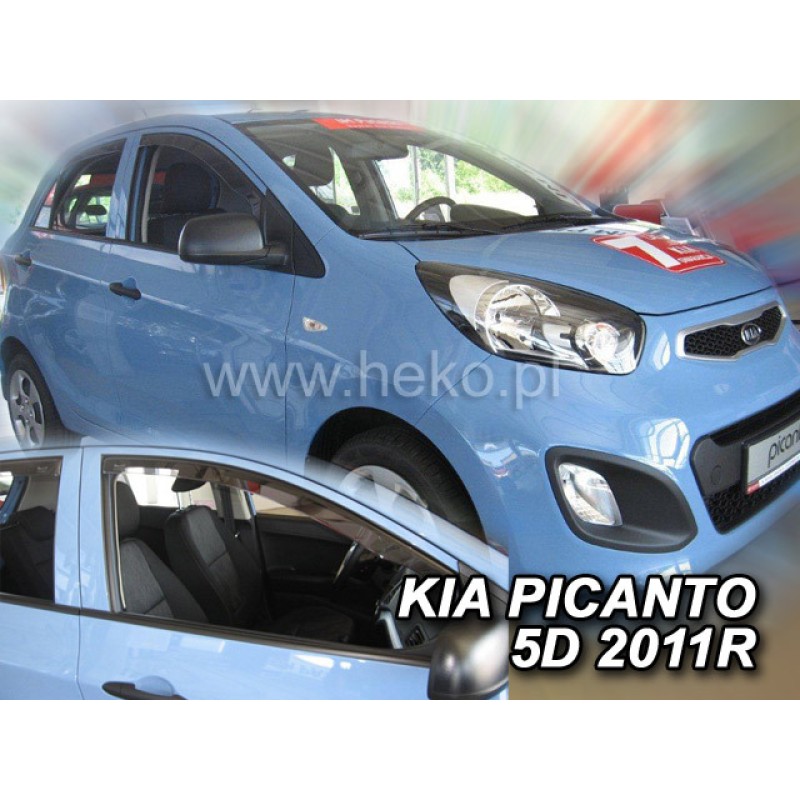 Ανεμοθραύστες Kia Picanto (2004-2011) 5 πορτο - 2 τμχ. εμπρός, Heko