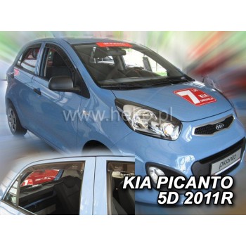 Ανεμοθραύστες Kia Picanto (2004-2011) 5 πορτο - 4 τμχ. εμπρός και πίσω, Heko