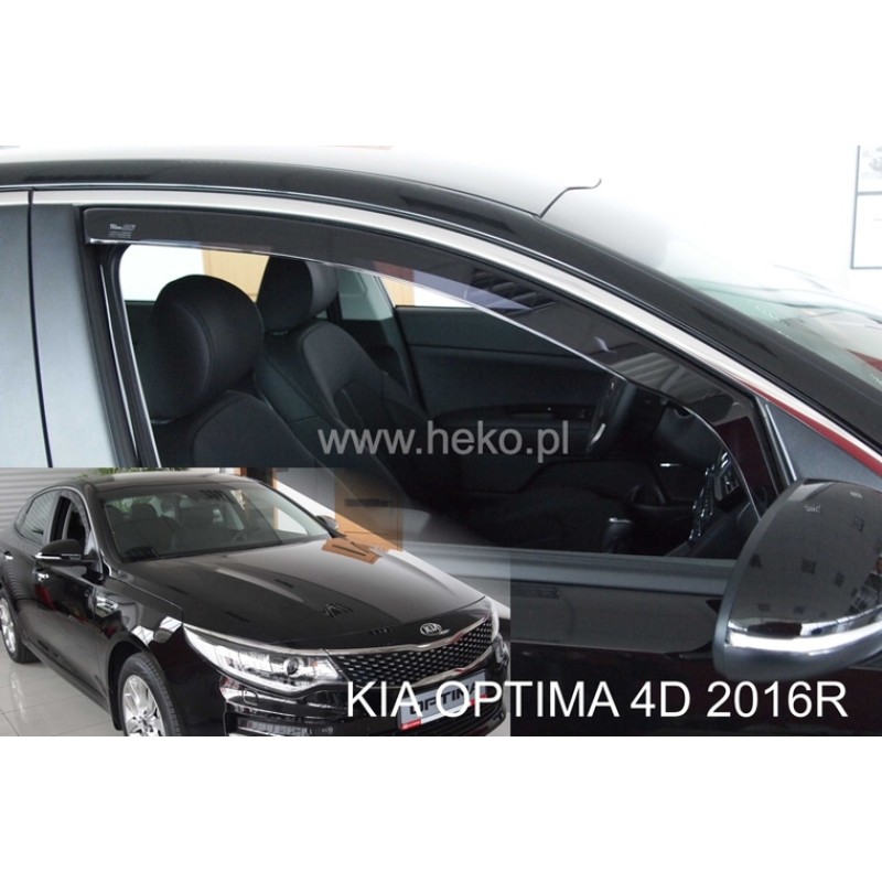 Ανεμοθραύστες Kia Optima (2015-2020) sedan - 2 τμχ. εμπρός, Heko