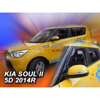 Ανεμοθραύστες Kia Soul (2014-2019) 5 πορτο - 4 τμχ. εμπρός και πίσω, Heko