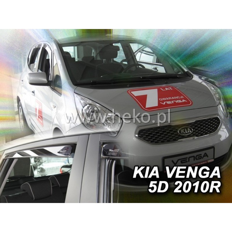 Ανεμοθραύστες Kia Venga (2010-2019) 5 πορτο - 4 τμχ. εμπρός και πίσω, Heko