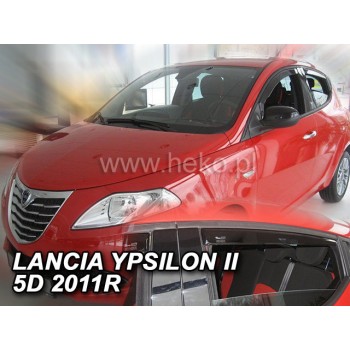 Ανεμοθραύστες Lancia Ypsilon (2011-2024) 5 πορτο - 4 τμχ. εμπρός και πίσω, Heko