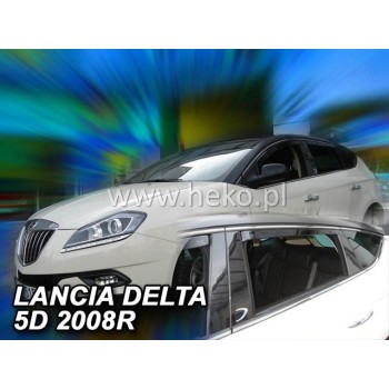 Ανεμοθραύστες Lancia Delta (2008-2014) 5 πορτο - 4 τμχ. εμπρός και πίσω, Heko Ανεμοθραύστες Lancia Delta (2008-2014) 5 πορτο - 4 τμχ. εμπρός και πίσω, Heko