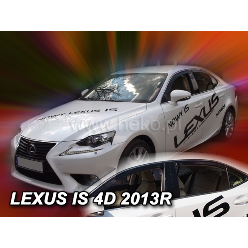 Ανεμοθραύστες Lexus IS (2013-2020) sedan - 4 τμχ. εμπρός και πίσω, Heko