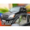 Ανεμοθραύστες Lexus GX /USA (2004-2009) 5 πορτο - 2 τμχ. εμπρός, Heko
