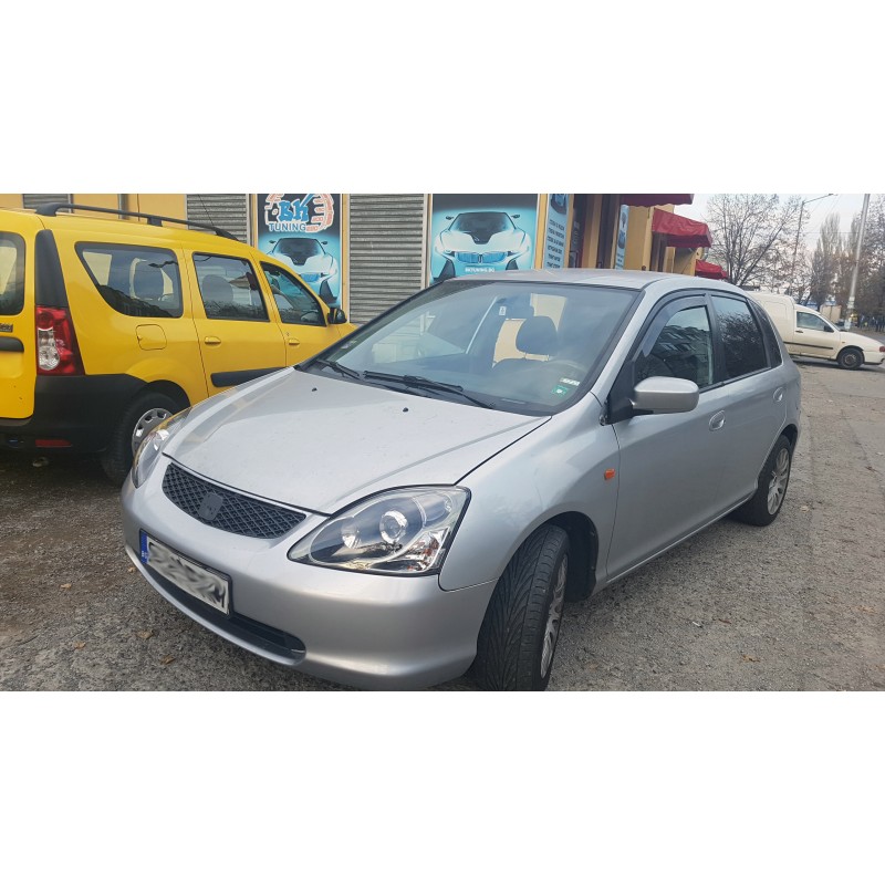 Φανάρια εμπρός Honda Civic (2001-2005) 3/5 πορτο - μαύρα , με λάμπες (Η1) - σετ 2τμχ.