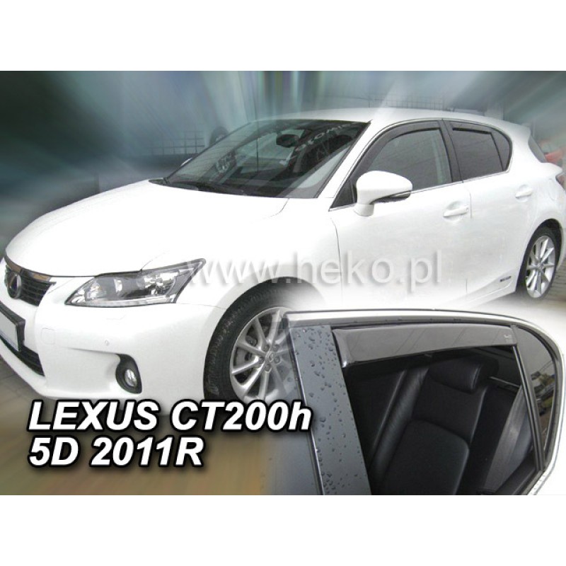 Ανεμοθραύστες Lexus CT 200H (2010-2022) 5 πορτο - 4 τμχ. εμπρός και πίσω, Heko
