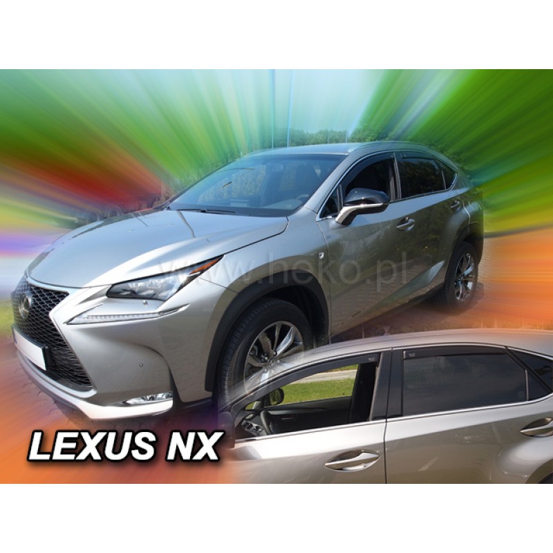 Ανεμοθραύστες Lexus NX (2014-2021) 5 πορτο - 4 τμχ. εμπρός και πίσω, Heko