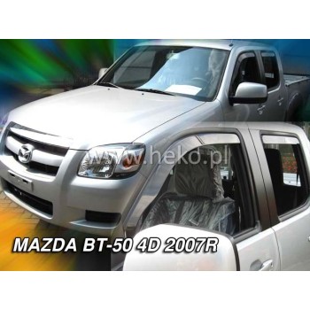 Ανεμοθραύστες Mazda BT-50 (2006-2011) 4 πορτο - 4 τμχ. εμπρός και πίσω, Heko Ανεμοθραύστες Mazda BT-50 (2006-2011) 4 πορτο - 4 τμχ. εμπρός και πίσω, Heko