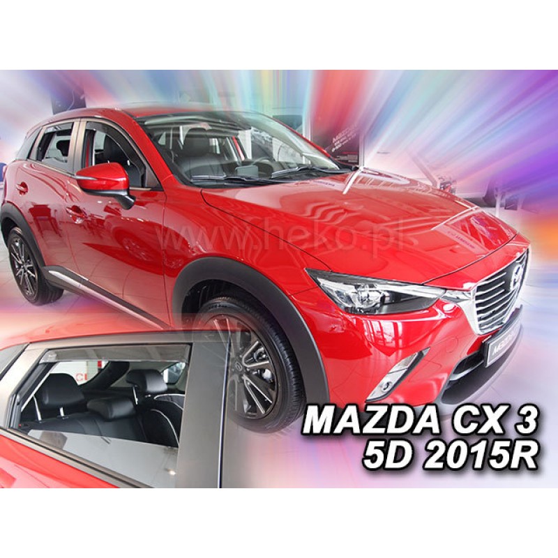 Ανεμοθραύστες Mazda CX3 (2014-2021) 5 πορτο - 4 τμχ. εμπρός και πίσω, Heko