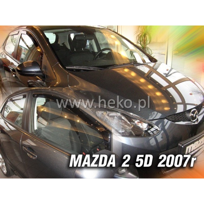 Ανεμοθραύστες Mazda 2 (2007-2009) 5 πορτο - 2 τμχ. εμπρός, Heko